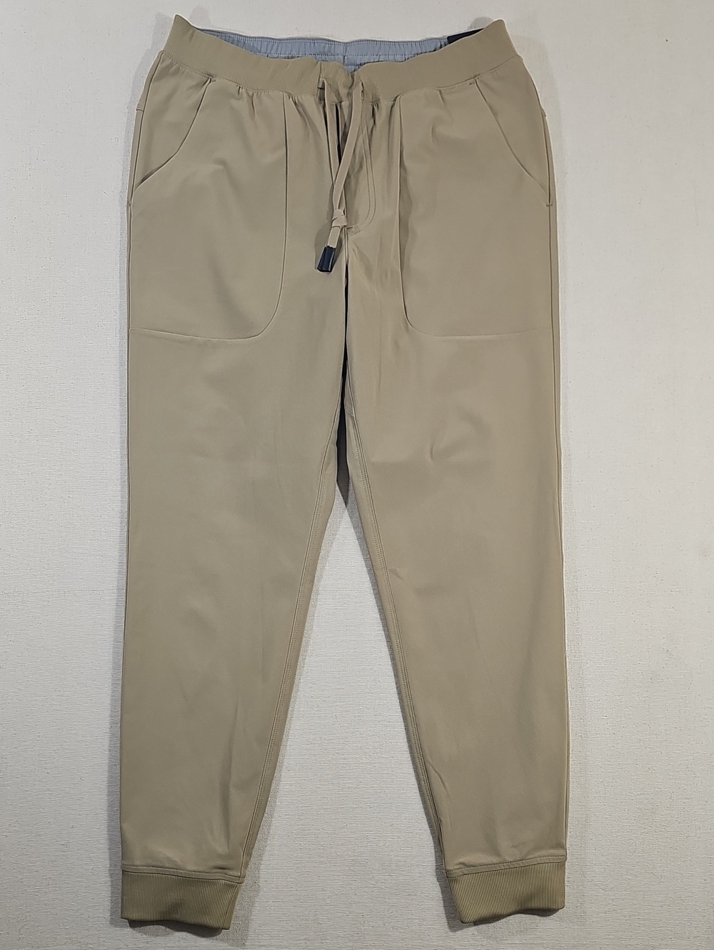 Men's Beige Drawstring Joggers